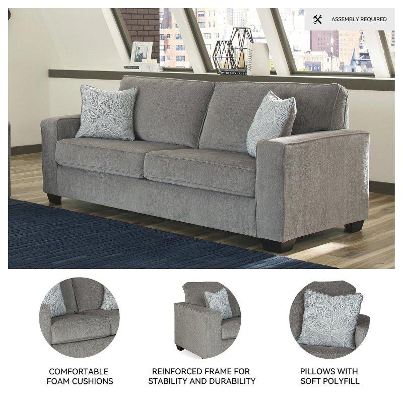 Gri Polyester Yataklı Bohem Koltuk - 216x97x94 cm - 278769