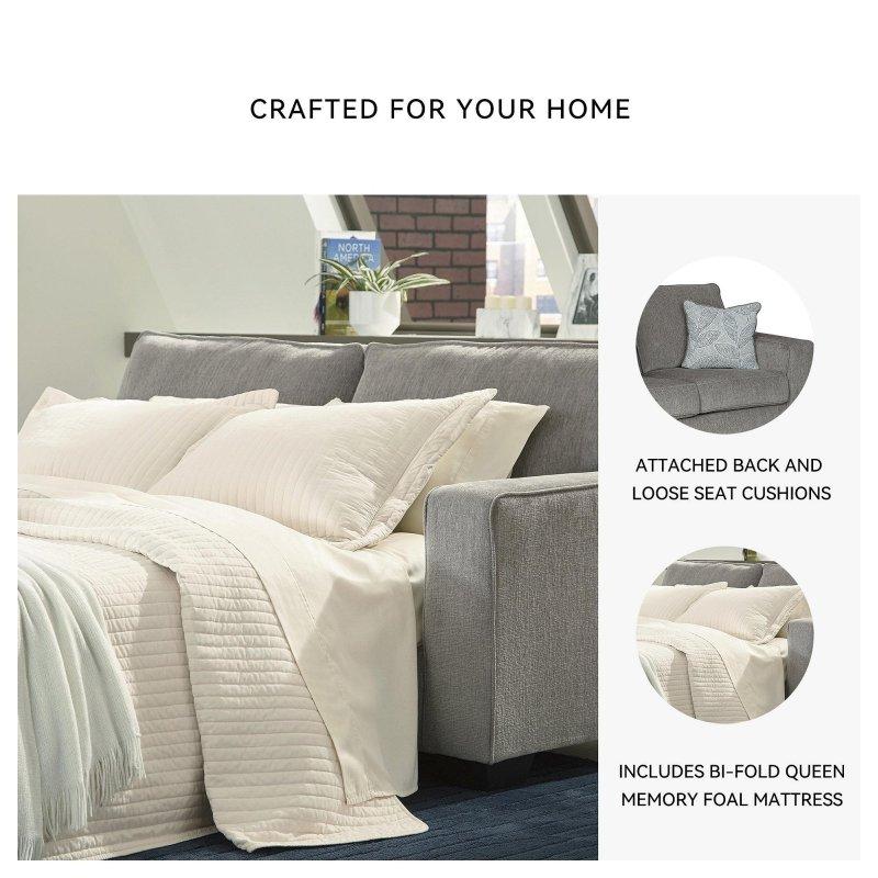 Gri Polyester Yataklı Bohem Koltuk - 216x97x94 cm - 278769