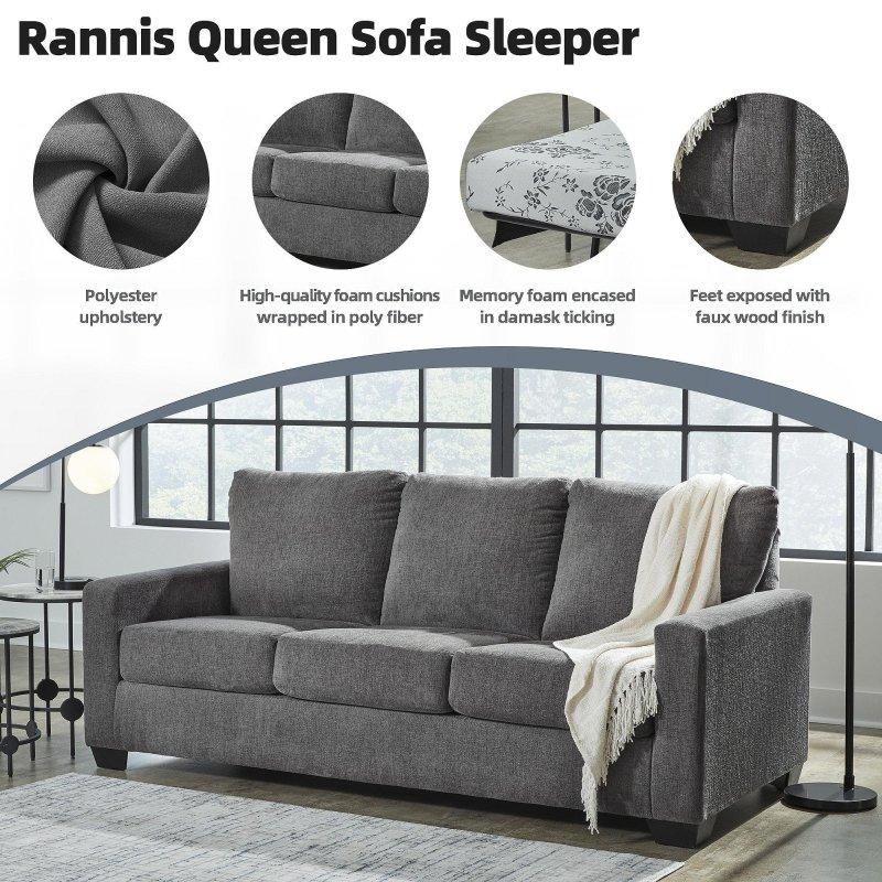 Gri Polyester Yataklı Çıkarılabilir Minderli Bohem Koltuk - 216 cm - 278441