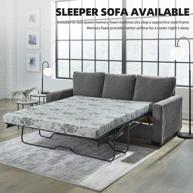 Gri Polyester Yataklı Çıkarılabilir Minderli Bohem Koltuk - 216 cm - 278441
