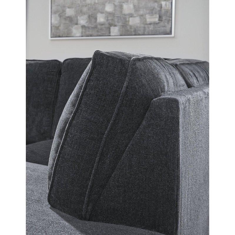 Gri Şönil Kumaş Uzanma Modüllü Köşe Koltuk - 280x229 cm - 255107