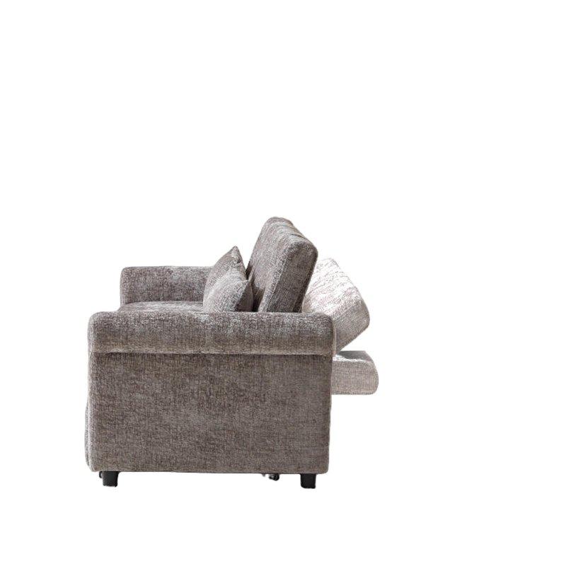 Gri Şönil Kumaş Yataklı ve Saklama Cepli Bohem Koltuk - 149 cm - 279469