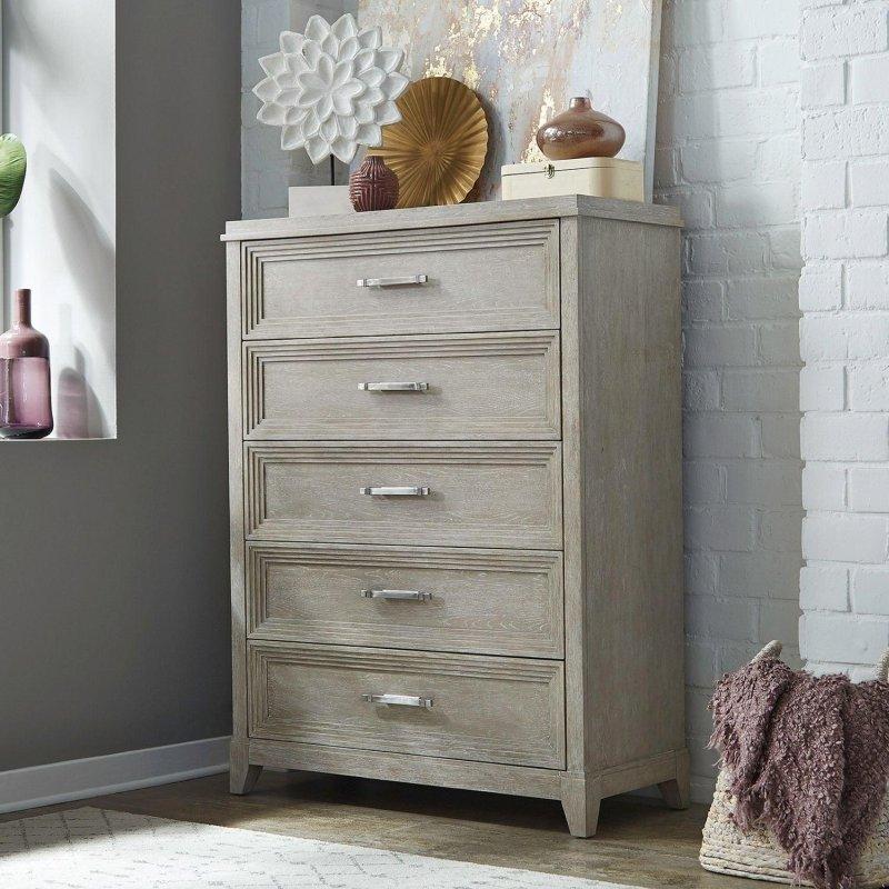 Gri Vizon Masif Kauçuk Ağacı ve Meşe Kaplama 5 Çekmeceli Şifonyer - 105x47x142 cm - 306552 Gri Vizon Masif Kauçuk Ağacı ve Meşe Kaplama 5 Çekmeceli Şifonyer - 105x47x142 cm - 306552