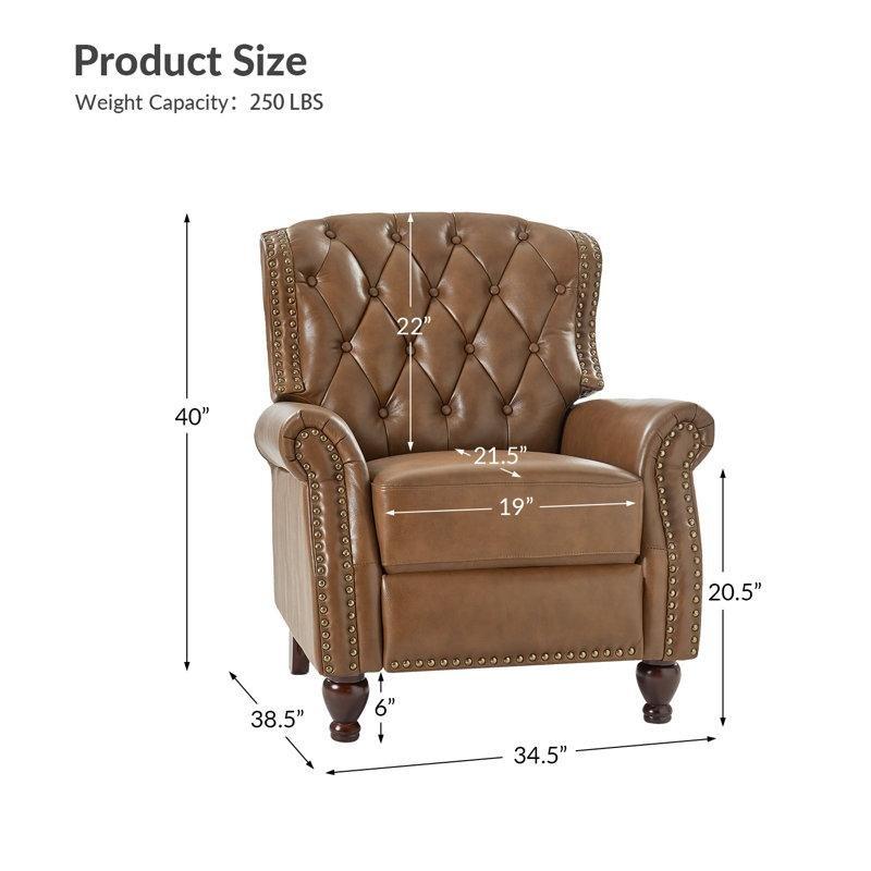 Hakiki Deri Kapitoneli Zımba Detaylı 2li Set Manuel Baba Koltuğu - 88 cm - 323725