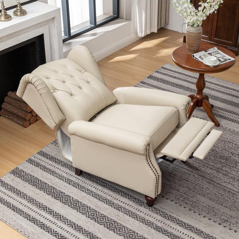 Hakiki Deri Kapitoneli Zımba Detaylı Manuel İkili Set Baba Koltuğu - 81 cm - 323847