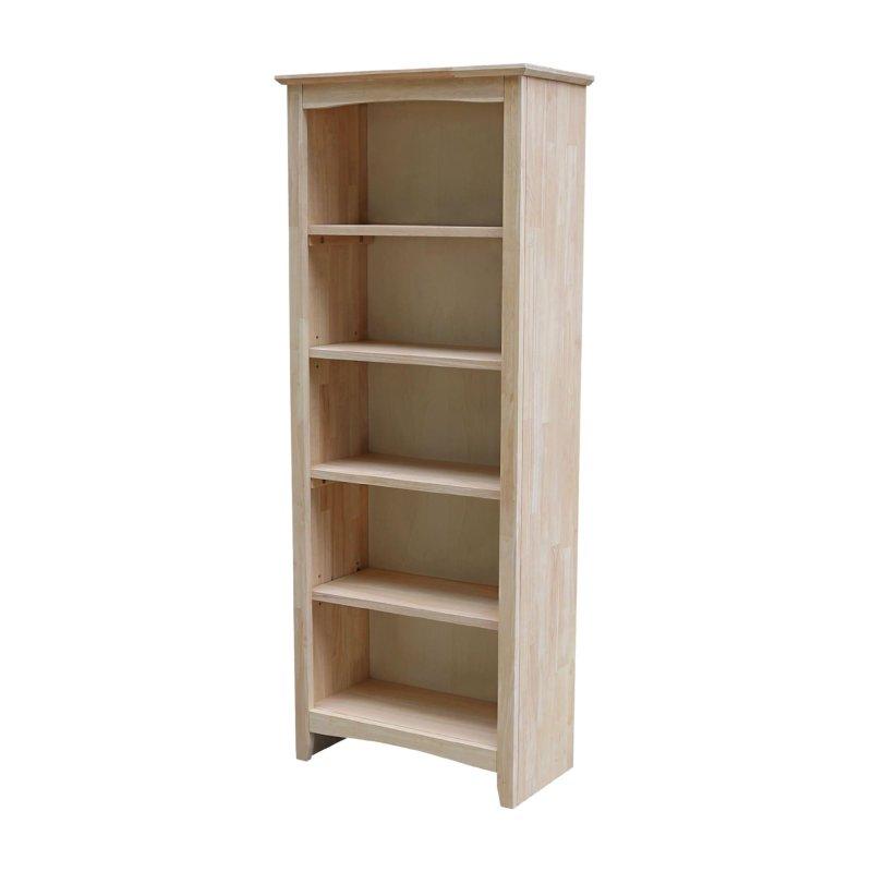 Ham Masif Parawood Ahşap Ayarlanabilir Raflı Kitaplık - 320338