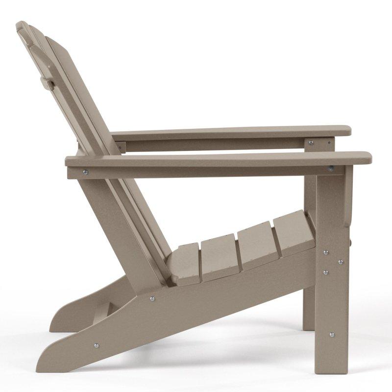 Hava Koşullarına Dayanıklı 5 Parça Adirondack Plastik Bahçe Takımı - 274046