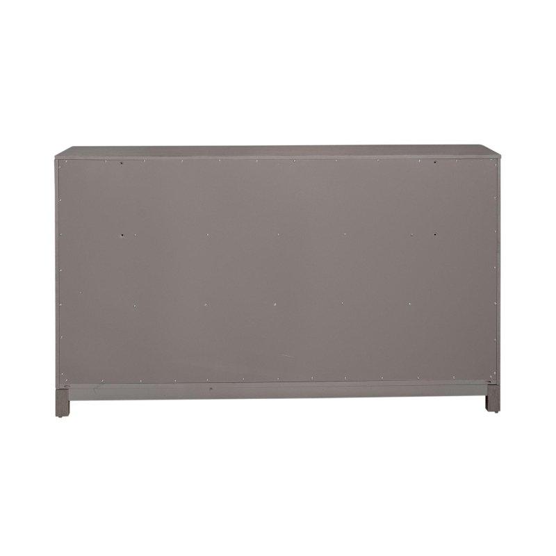 İki Renkli Kauçuk Ağacı ve Meşe Kaplama 6 Çekmeceli Şifonyer - 168x46x97 cm - 307803