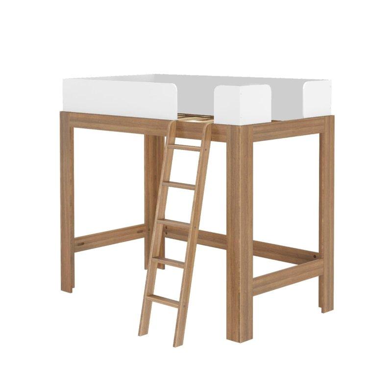 İki Renkli Masif Ahşap Modern Altı Boş Ranza - 249255