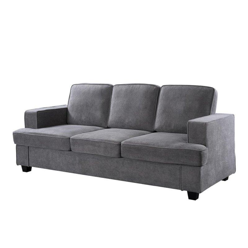 Kadife Çıkarılabilir Minderli 3 Kişilik Bohem Koltuk - 214 cm - 281136