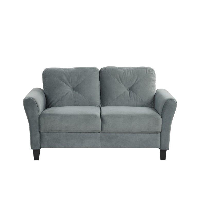 Kadife Döşemeli 2 Kişilik Geniş Kavisli Kolçaklı Bohem Koltuk - 138 cm - 288450