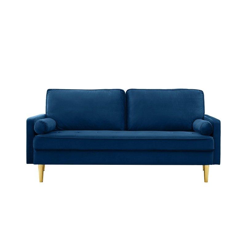 Kadife Gold Metal Ayaklı Masif Çam Bohem Koltuk - 165 cm - 281301
