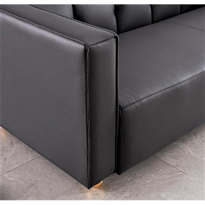 Kadife Kumaş Düz Kollu Kanallı Sırtlı Bohem Koltuk - 221x89x72 cm - 278157