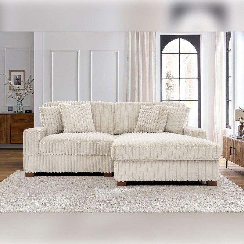 Kadife Kumaş Modüler Şezlonglu Köşe Koltuk - 210 cm - 257298
