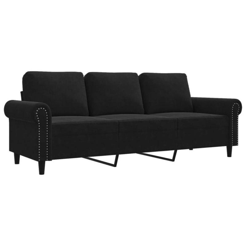 Kadife Metal İskeletli Modern Köşe Koltuk - 256852