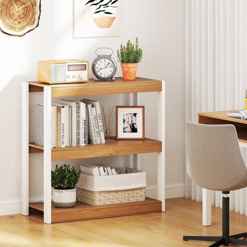 Kahverengi Ahşap 3 Raflı Kitaplık - 91x40x91 cm - 318002
