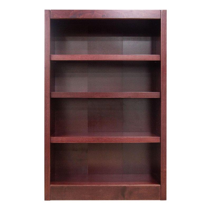 Kahverengi Ahşap 4 Raflı Kitaplık - 122x78 cm - 319150