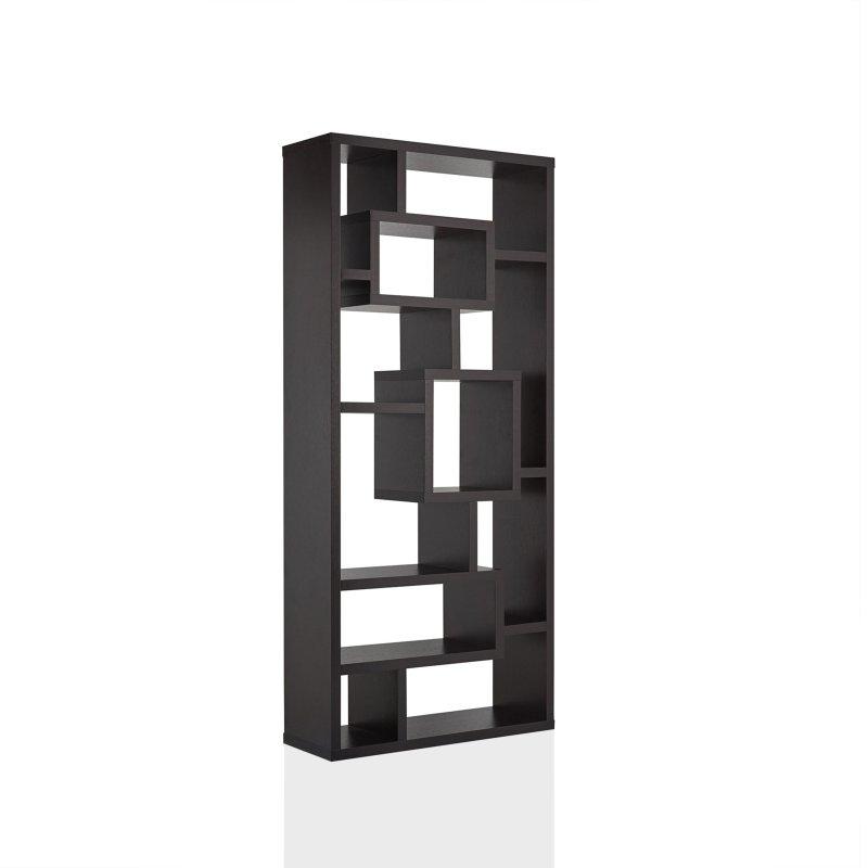 Kahverengi Ahşap Çok Raflı Arkası Açık Kitaplık - 181x82x31 cm - 320271