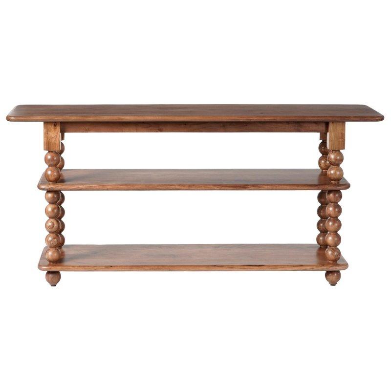 Kahverengi Akasya Ağacı 2 Raflı Modern Dresuar - 163 cm - 332212