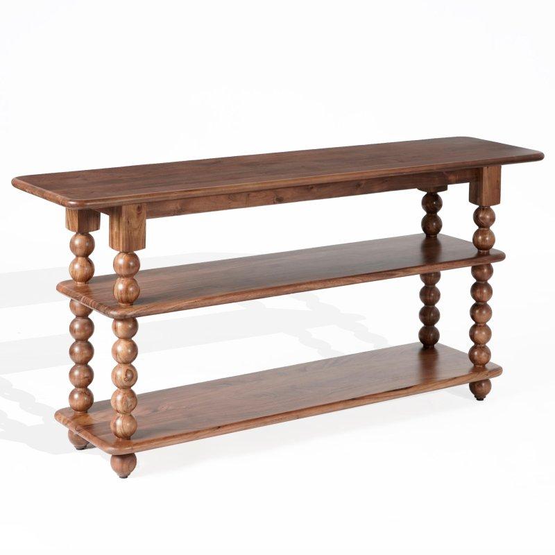 Kahverengi Akasya Ağacı 2 Raflı Modern Dresuar - 163 cm - 332212