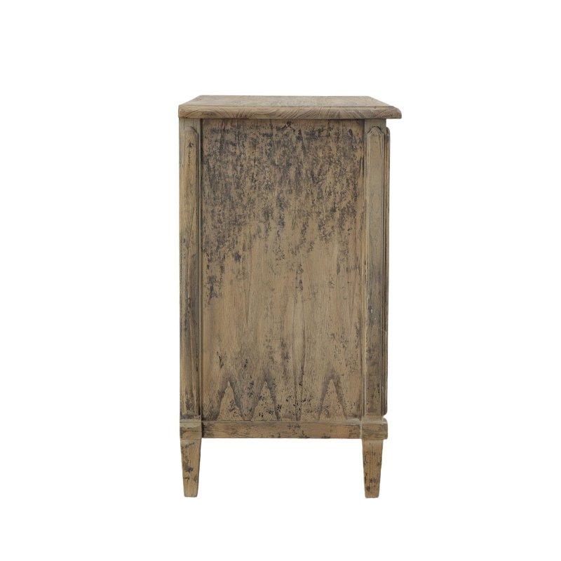 Kahverengi Çam 3 Çekmeceli Eskitme Şifonyer - 122x94x53 cm - 310209