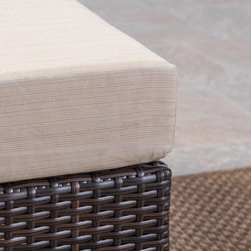 Kahverengi-Gri Rattan Alüminyum İskeletli Modüler 9 Parça Bahçe Takımı - 269038