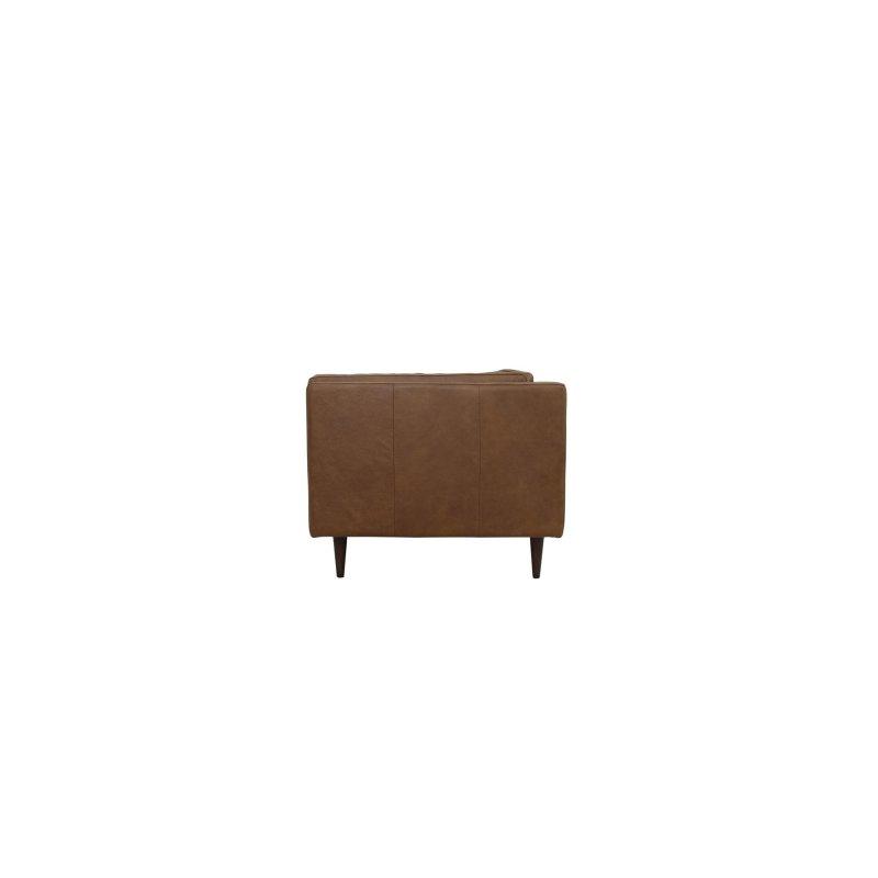 Kahverengi Hakiki Deri Üç Kişilik Yüzyıl Ortası Modern Bohem Koltuk - 219 cm - 288468
