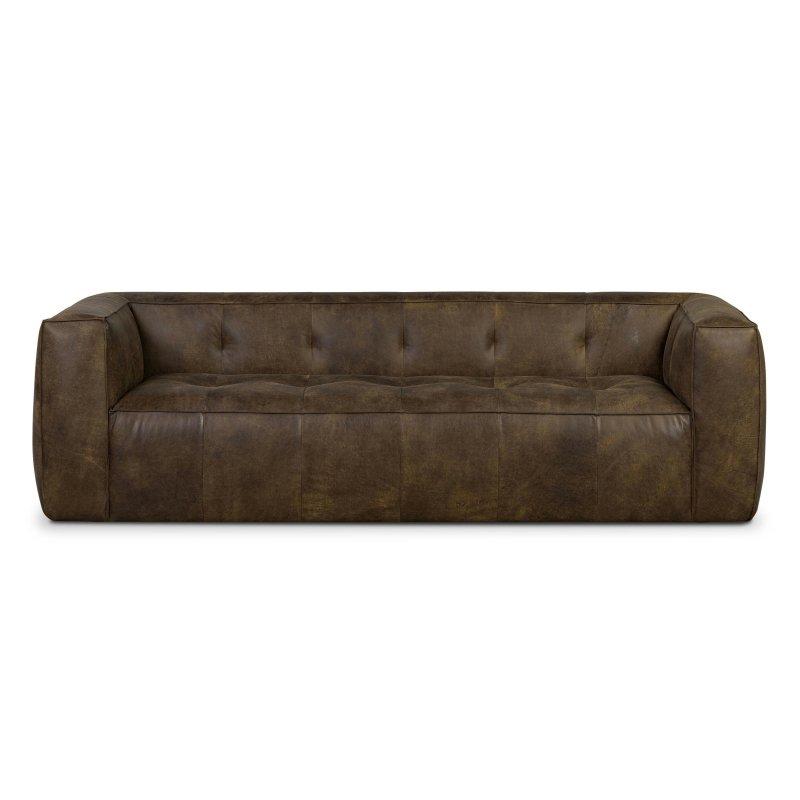 Kahverengi İtalyan Deri Fransız Dikişli Bohem Koltuk - 234 cm - 280745 Kahverengi İtalyan Deri Fransız Dikişli Bohem Koltuk - 234 cm - 280745