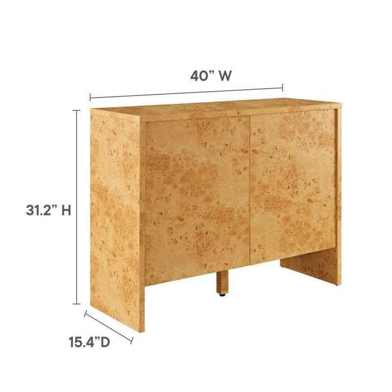 Kahverengi Kök Kaplama Ahşap Yavaş Kapanır Kapaklı Kitaplık - 103x40x80 cm - 313842