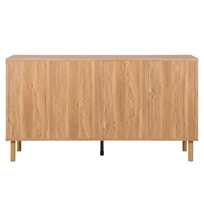 Kahverengi Laminat 6 Çekmeceli Yatay Şifonyer - 153 cm - 298607