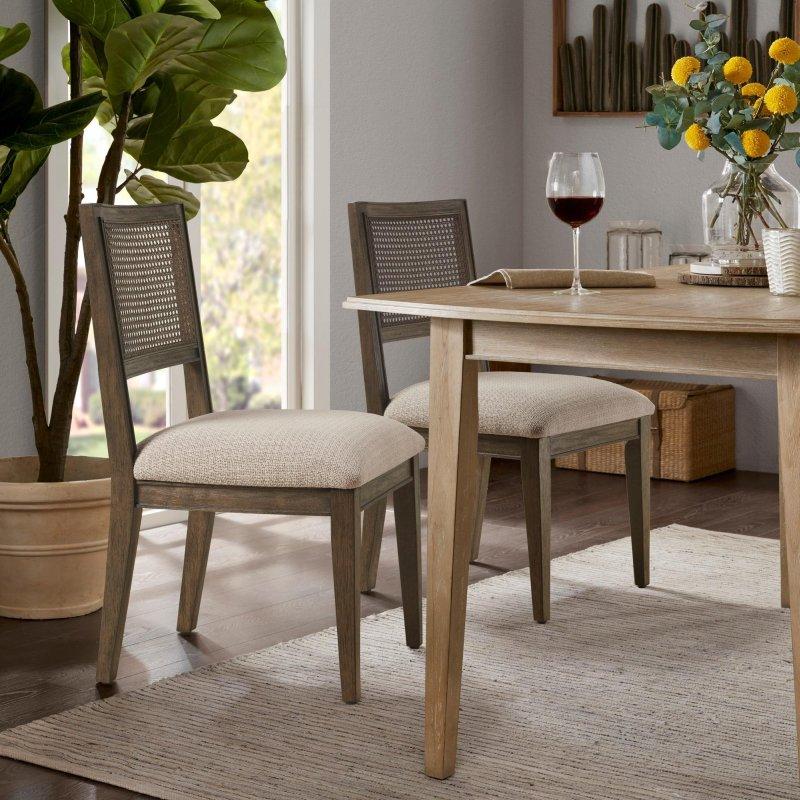 Kahverengi Masif Ahşap El Örgüsü Sırtlı Döşemeli 2li Rattan Sandalye Seti - 252732 Kahverengi Masif Ahşap El Örgüsü Sırtlı Döşemeli 2li Rattan Sandalye Seti - 252732