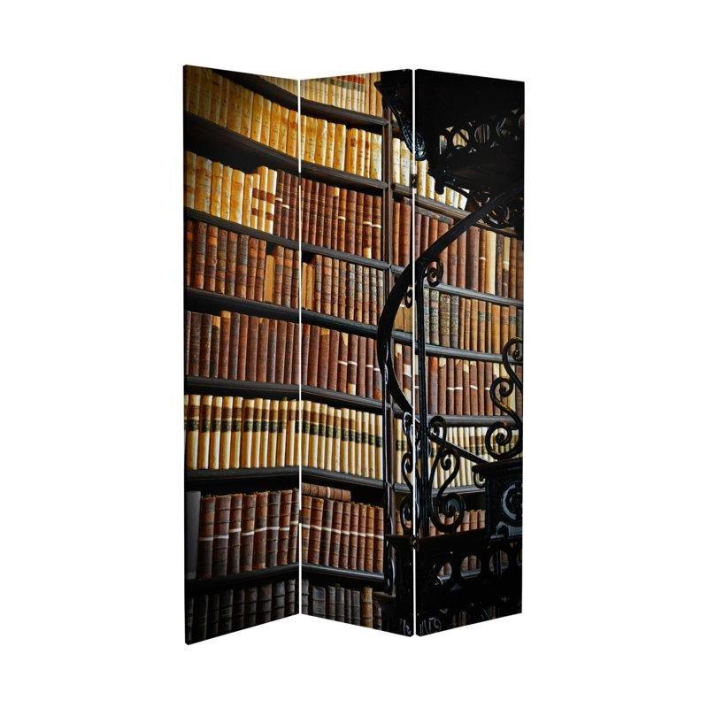 Kahverengi Masif Ahşap Katlanır Paravan - 181x120 cm - 320996