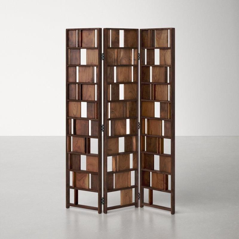 Kahverengi Masif Akasya Ahşap Katlanır Paravan - 181x121x6 cm - 321624 Kahverengi Masif Akasya Ahşap Katlanır Paravan - 181x121x6 cm - 321624