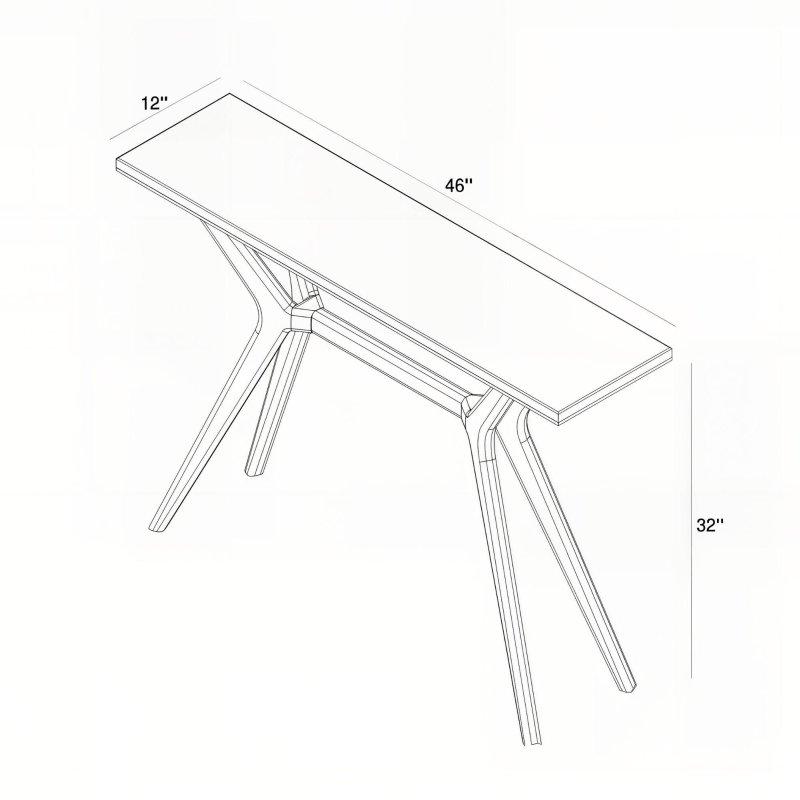 Kahverengi Masif Çam Çapraz Ayaklı Dresuar - 117 cm - 331051