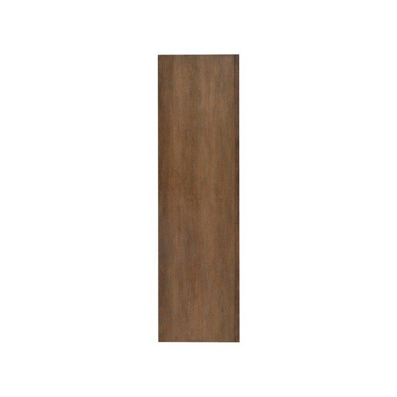 Kahverengi Masif Meşe Ahşap 6 Çekmeceli Metal Ayaklı Şifonyer - 163x46x94 cm - 297987