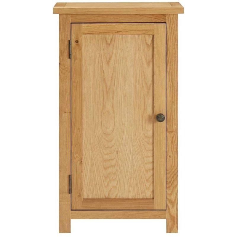 Kahverengi Masif Meşe Ahşap Tek Kapaklı Şifonyer - 45x32x86 cm - 303799