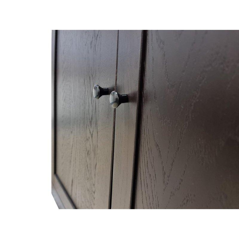 Kahverengi Masif Meşe Shaker Kapaklı Modüler Çok Amaçlı Banyo Dolabı - 82x182x40 cm - 334393