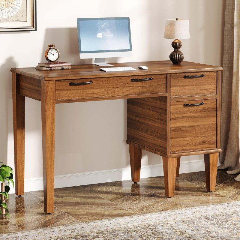 Kahverengi MDF 3 Çekmeceli Ofis Masası - 120x58 cm - 327993 Kahverengi MDF 3 Çekmeceli Ofis Masası - 120x58 cm - 327993