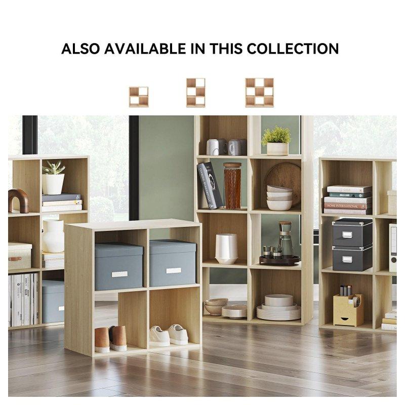 Kahverengi MDF 8 Bölmeli Arkası Açık Kitaplık - 61x120x31 cm - 317468