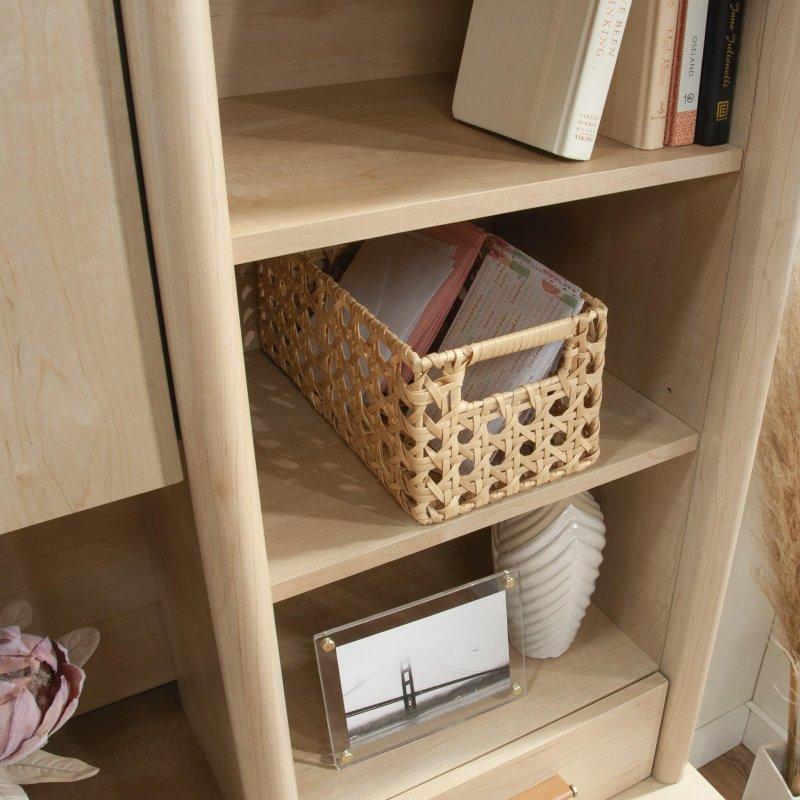 Kahverengi MDF Kapaklı Ayarlanabilir Raflı Kitaplık - 170x92x40 cm - 314040
