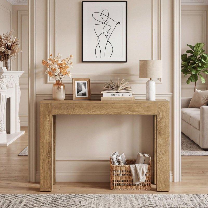 Kahverengi MDF Kır Evi Tarzı Dresuar - 105 cm - 331421