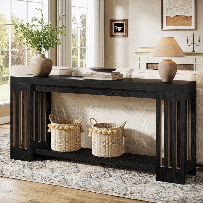 Kahverengi MDF Kır Evi Tarzı İki Raflı Dresuar - 181 cm - 333267 Kahverengi MDF Kır Evi Tarzı İki Raflı Dresuar - 181 cm - 333267