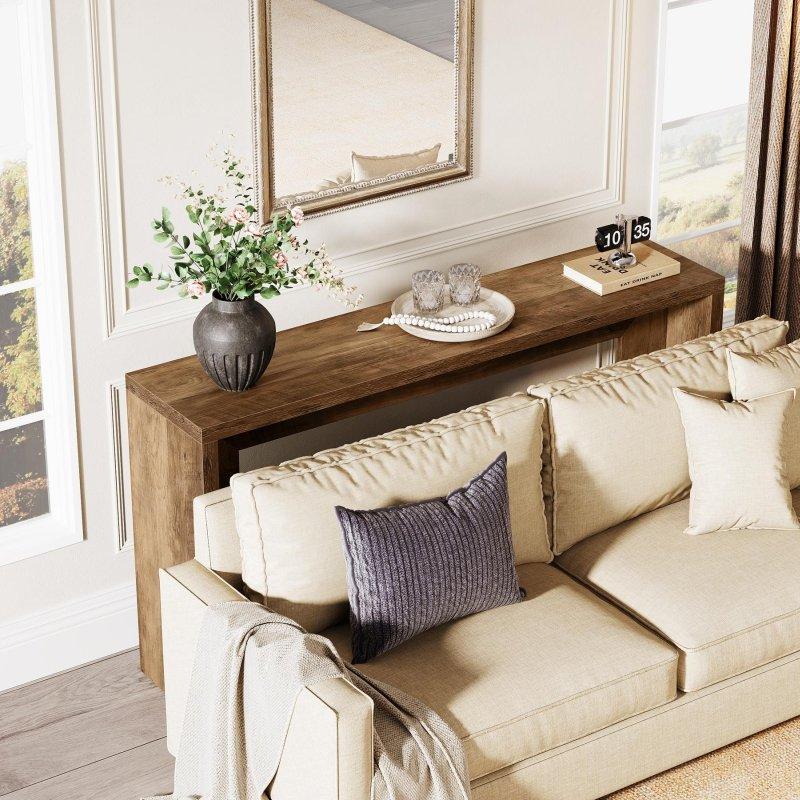 Kahverengi MDF Kır Evi Tasarım Raflı Dresuar - 141 cm - 332864
