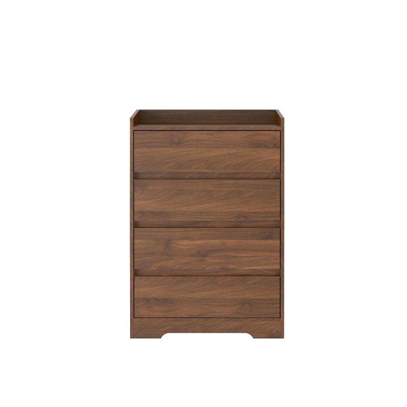 Kahverengi MDF Kulpsuz 4 Çekmeceli Modern Şifonyer - 300091