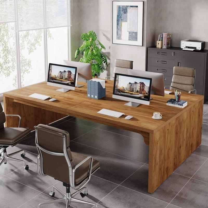 Kahverengi MDF Modüler Metal Ayaklı Ofis Masası - 200x59 cm - 325656 Kahverengi MDF Modüler Metal Ayaklı Ofis Masası - 200x59 cm - 325656