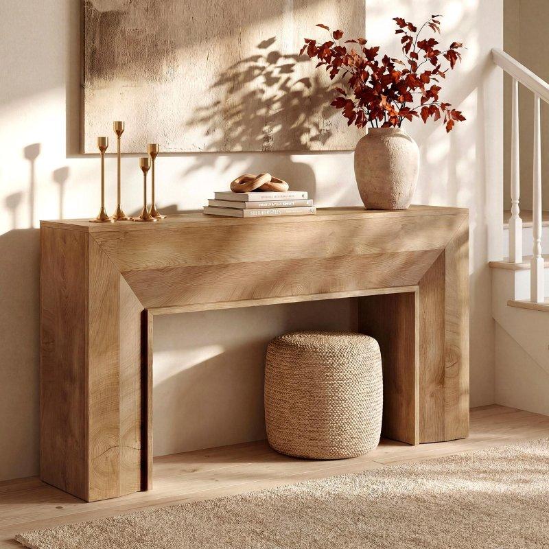 Kahverengi MDF Rustik Kır Evi Tarzı Dresuar - 160 cm - 331951