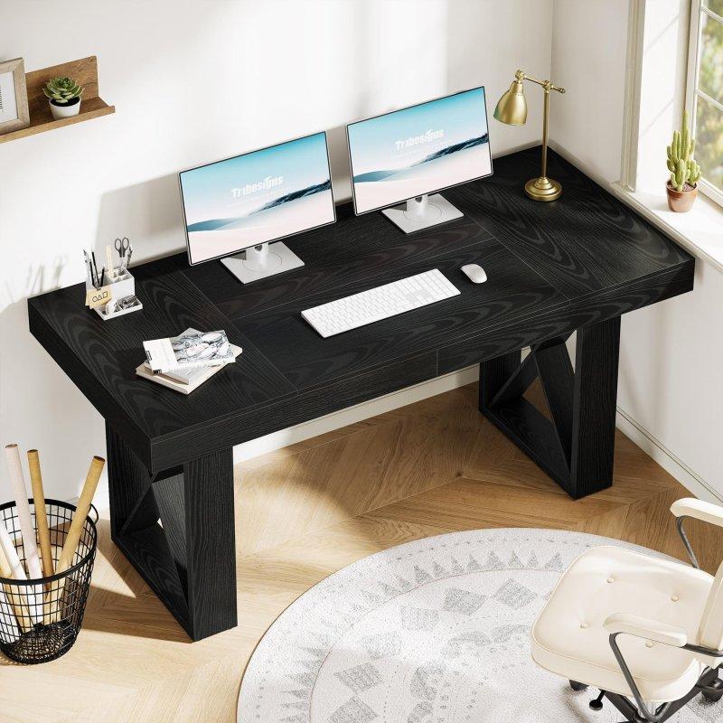 Kahverengi MDF Rustik Ofis Masası - 161x81x76 cm - 326990