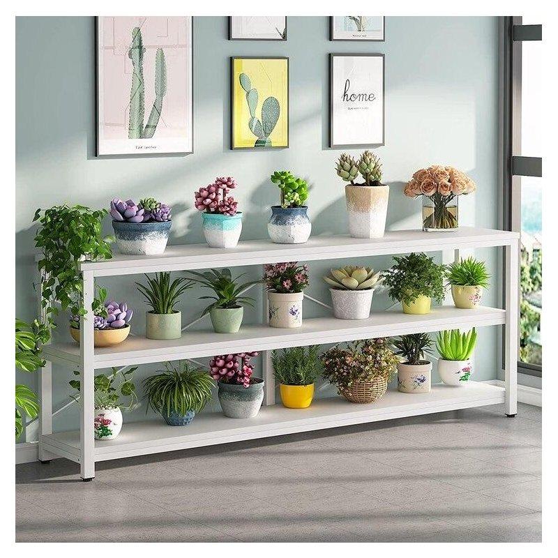 Kahverengi MDF Tablalı Metal 3 Raflı Endüstriyel Dresuar - 180 cm - 332716