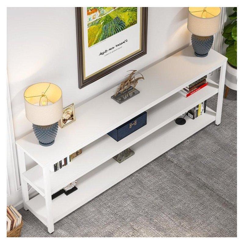 Kahverengi MDF Tablalı Metal 3 Raflı Endüstriyel Dresuar - 180 cm - 332716