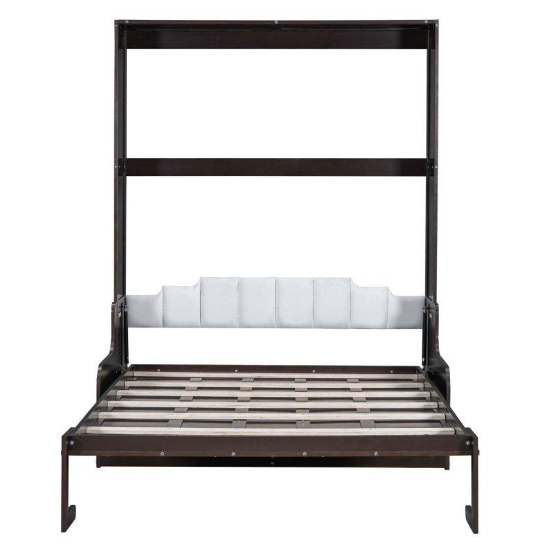 Kahverengi MDF ve Kontrplak Koltuklu Queen Boy Duvar Yatağı - 267080